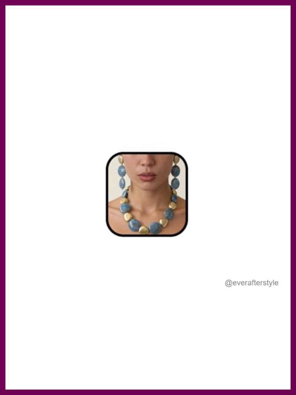 Chunky Acrylic Beaded Jewelry Set Women Geometric Statement Necklace Earrings